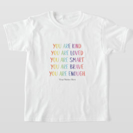 Camiseta Afirmaciones Divertidas Arcoíris De Afirmaciones P