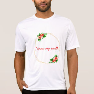 Camiseta afirmaciones motivacionales para la vida