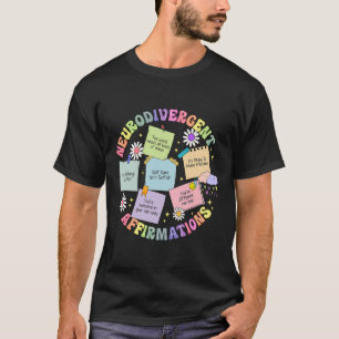 Camiseta Afirmaciones neurodivergentes Conciencia sobre el 