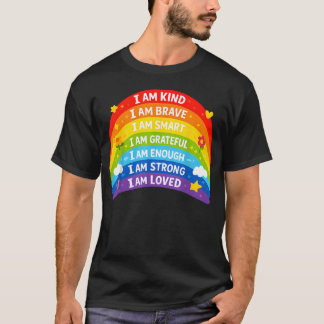 Camiseta Afirmaciones Positivas Arcoíris
