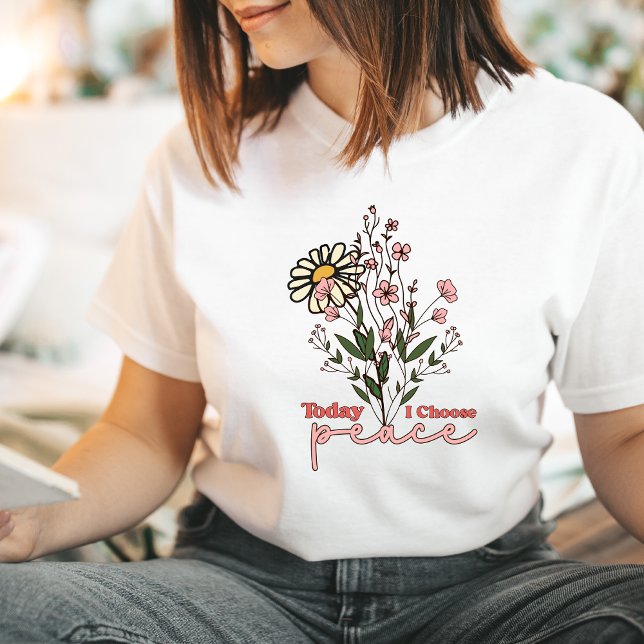 Camiseta Afirmaciones positivas Flor silvestre de buen vibr (Subido por el creador)