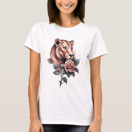 Camiseta Afirmada por la belleza: Leona y Rosa Tee