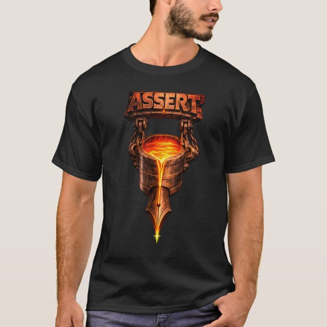 Camiseta AFIRMAR – Forjado en Fuego (Anverso)