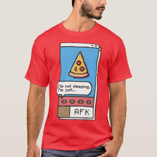 Camiseta Afk Gaming Pizza Gamer Game Videogame Premium T-Sh