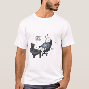 Camiseta AFK Lejos Del Teclado Chiste De Jugador Meme
