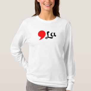 Camiseta afligida Comma La Funny