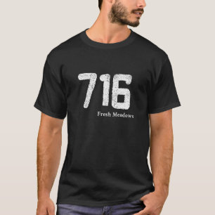 Camiseta Afligido código de área 716 Fresh Meadows, Nueva Y