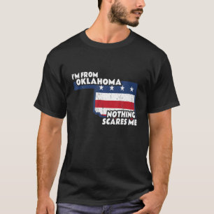 Camiseta Afligido Soy De Oklahoma Estado De Origen OK Nada