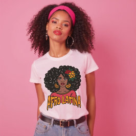 Camiseta Afo Latina Hand dibuja regalo español