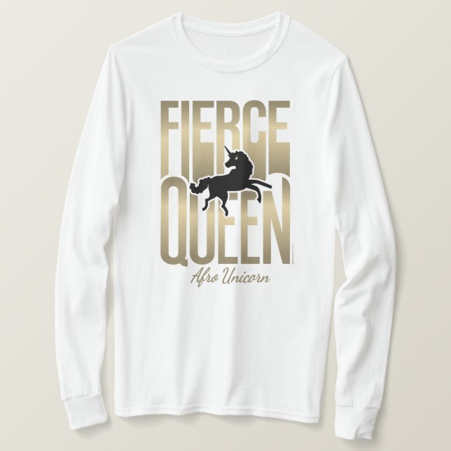 Camiseta Afo Unicorn Fierce Queen (Anverso del diseño)