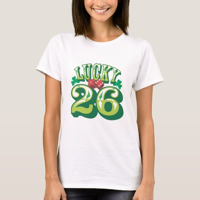 Camiseta afortunada 26 (Anverso)