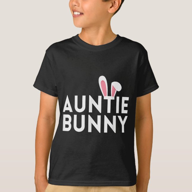 Camiseta Afortunada Auntie Bunny Matching Family Easter Out (Anverso)