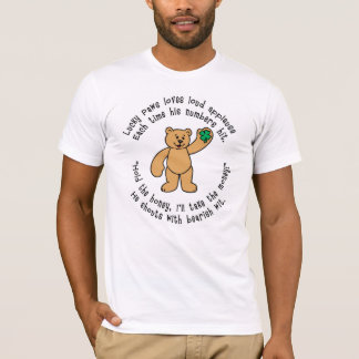 Camiseta afortunada de las patas