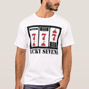 Camiseta afortunada de Sevens de las ranuras
