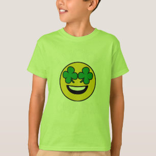 Camiseta Afortunada Emoji de Encanto Shamrock St Patricks D