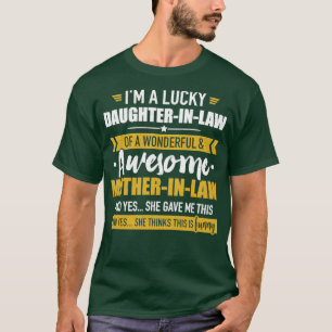 Camiseta Afortunada hija de la increíble suegra materna