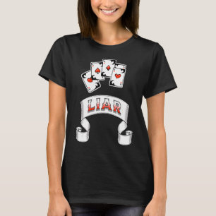 Camiseta Afortunada O Mentirosa 5 Aces Mano De Póquer 2