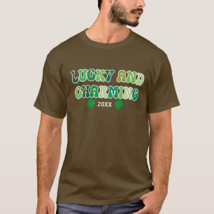 Camiseta afortunada y encantadora del Día de San P