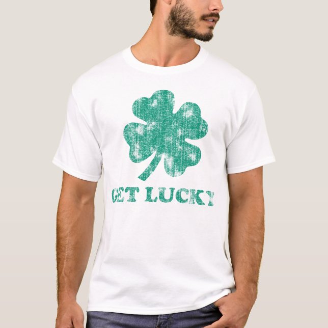 Camiseta Afortunadamente Día de San Patricio (Anverso)
