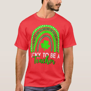 Camiseta Afortunadamente Para Ser Maestra En El Arcoiris St