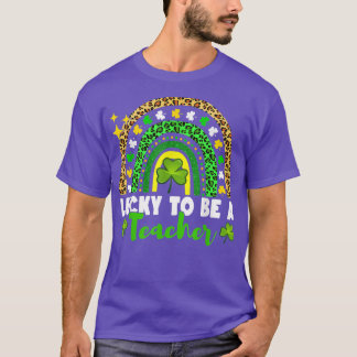 Camiseta Afortunadamente Para Ser Maestra En El Arcoiris St