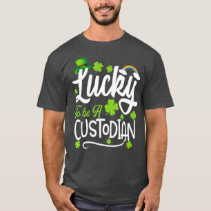 Camiseta Afortunadamente Para Ser Un Custodio Divertido Dí