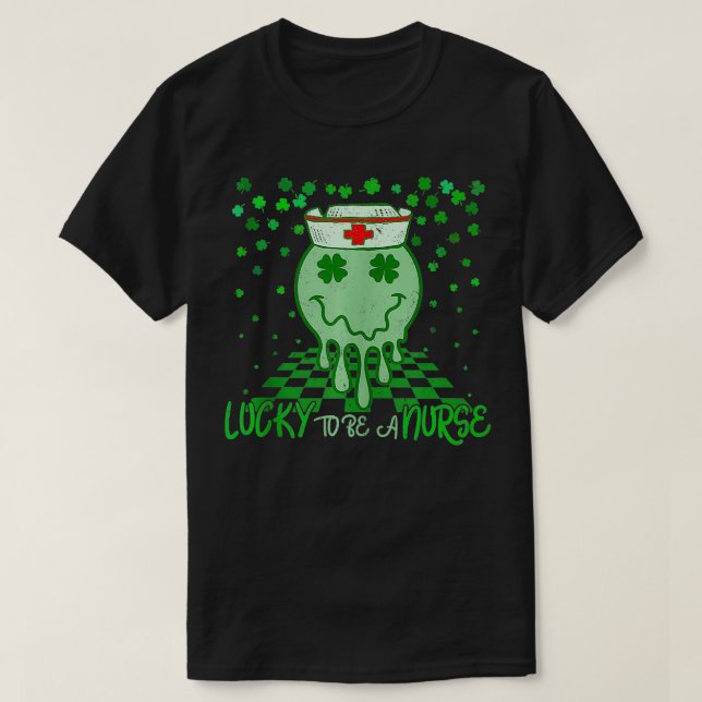 Camiseta Afortunadamente Para Ser Una Enfermera RN ICU ER S (Diseño del anverso)