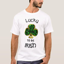Afortunadamente ser el Shamrock irlandés y la cami