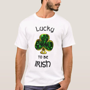 Camiseta Afortunadamente ser el Shamrock irlandés y la cami