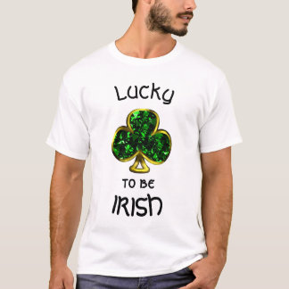 Camiseta Afortunadamente ser el Shamrock irlandés y la cami