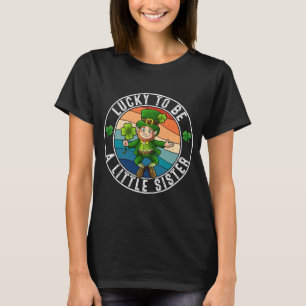 Camiseta Afortunadamente ser una hermana menor Leprechaun S