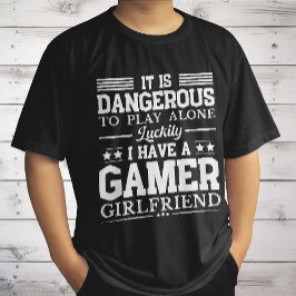 Camiseta Afortunadamente Tengo Una Pareja Graciosa De Amigo