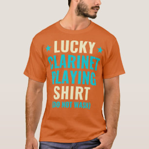 Camiseta Afortunado Clarinet Jugando Shirt Divertido Clarin
