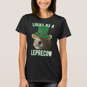 Camiseta Afortunado Como Un Salto De Vaca Cuta Leprechaun M
