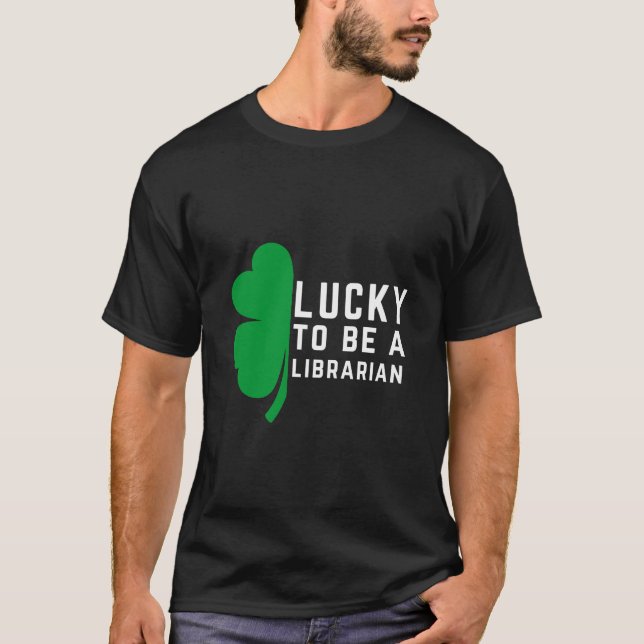 Camiseta afortunado de ser bibliotecario (Anverso)