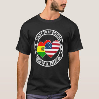 Camiseta Afortunado de ser boliviano Orgulloso de ser ameri