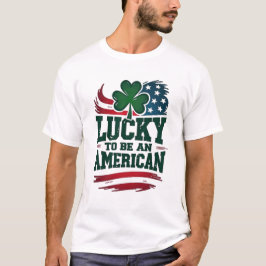 Camiseta afortunado de ser estadounidense