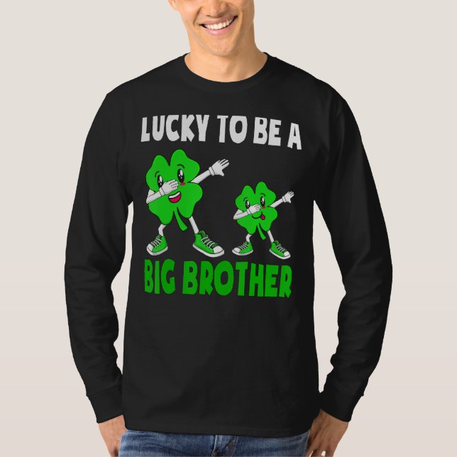 Camiseta Afortunado De Ser Gran Hermano St Patricks Day Big (Anverso)