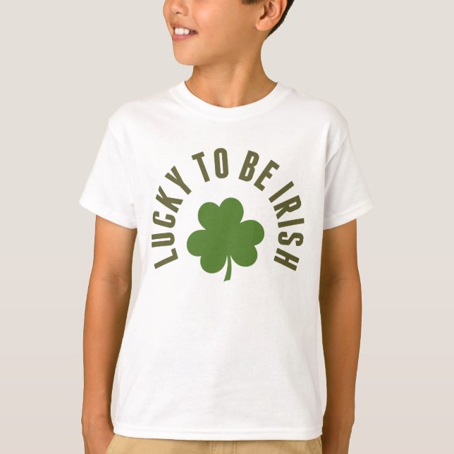 Camiseta Afortunado De Ser Irlandés (Anverso)