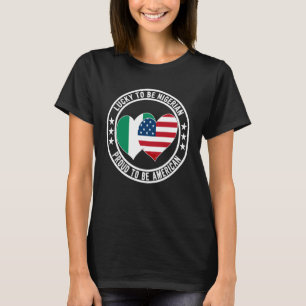Camiseta Afortunado de ser nigeriano Orgulloso de ser ameri