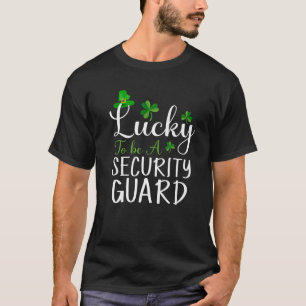 Camiseta Afortunado De Ser Un Guardián De Seguridad Feliz P