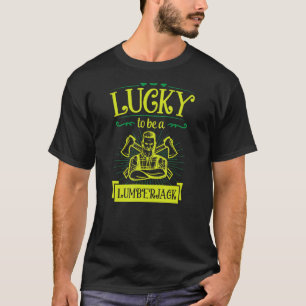 Camiseta Afortunado De Ser Un Lumberjack Orgullo Irlandés S