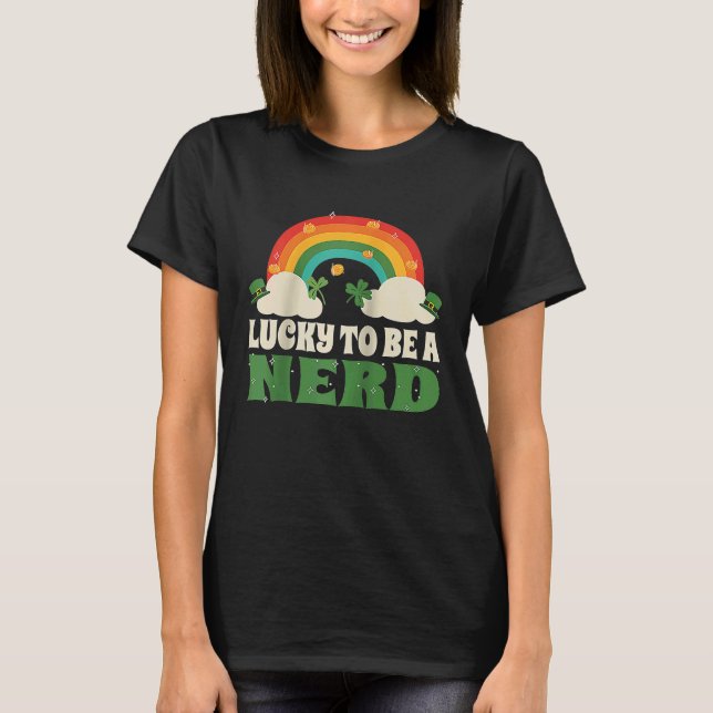 Camiseta Afortunado de ser un nerd que juega en St Patrick' (Anverso)