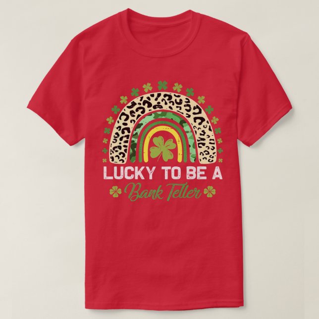 Camiseta Afortunado De Ser Un Profesor De Arcoiris De Telef (Diseño del anverso)