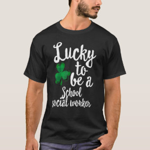 Camiseta Afortunado de ser un trabajador social escolar St