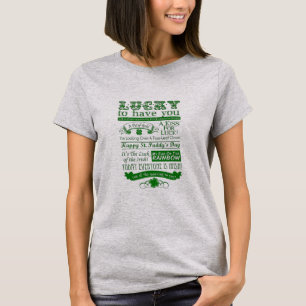 Camiseta Afortunado De Tenerte