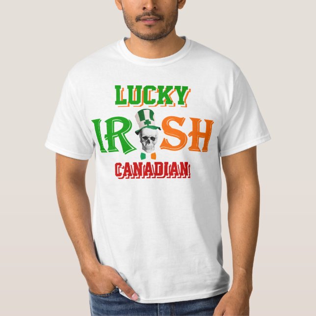 Camiseta afortunado Día de San Patricio de Irlanda (Anverso)