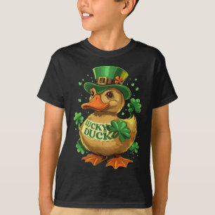 Camiseta Afortunado Duck Shamrock Funny St Patricks Day Wat