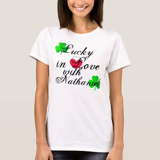 Camiseta Afortunado en amor (Anverso)