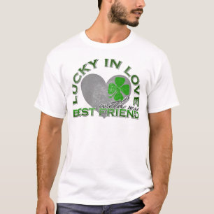 Camiseta Afortunado en amor con mi mejor amigo